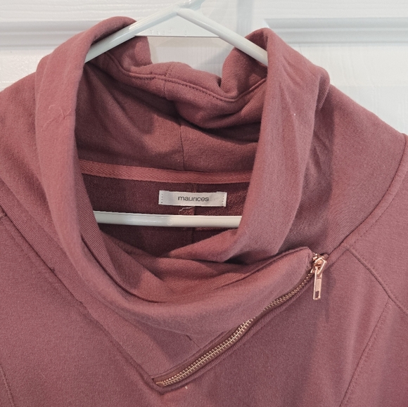 Maurices Pink Cowl Neck Sweater Soft Knit - Picture 2 of 4